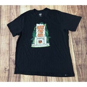 Cincinnati Bengals T-Shirt Mens XL Black Seize the Dey Graphic NFL Football